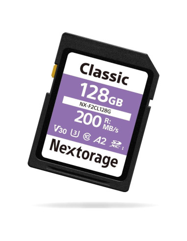 Tarjeta de Memoria Nextorage 128GB SDXC UHS-I V30 para DSLR