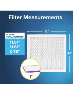Filtro de Aire Plisado 3M Filtrete 30x30 cm MPR 1500 Paquete de 4 2