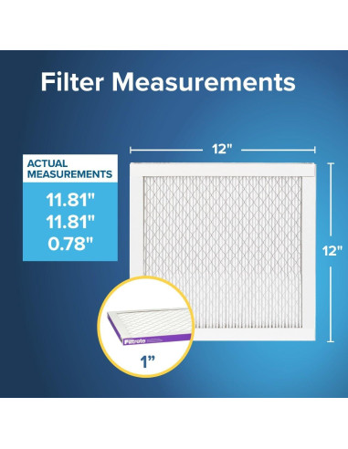 Filtro de Aire Plisado 3M Filtrete 30x30 cm MPR 1500 Paquete de 4