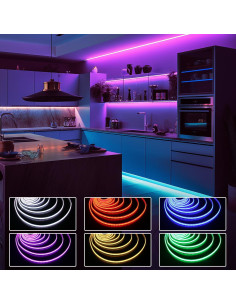 Tira LED COB Phopollo 5m Multicolor 576 LEDs 24V Control App 2