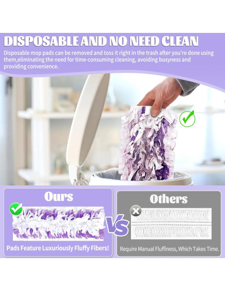 25 Almohadillas Desechables para Mopa Power Swiffer Kusroie