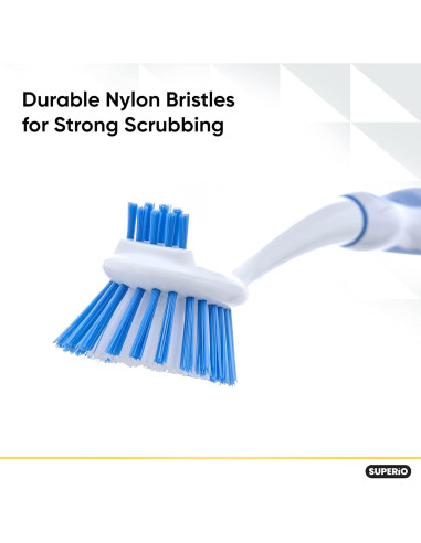 Cepillo de Limpieza Superio para Platos y Verduras - Azul