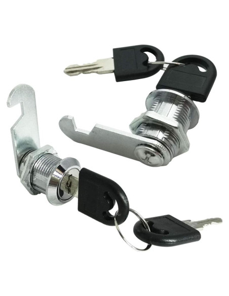 Cerradura de cilindro CORGRE con llave para gabinete 16mm 2Pack