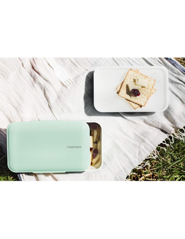 Caja Bento Ecológica TAKENAKA Menta 1155 ml Microondas