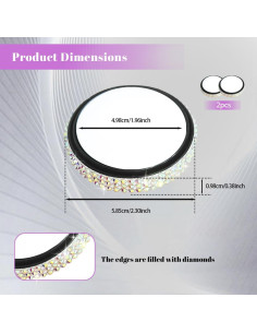 Espejo Convexo de Punto Ciego RGOAANC 5.8cm Ajustable 360 2