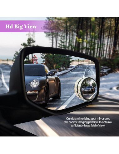 Espejo Convexo de Punto Ciego RGOAANC 5.8cm Ajustable 360