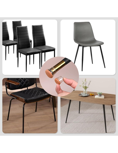 Protectores de Suelo de Silicona Jedroc 24 PCS para Patas de Sillas