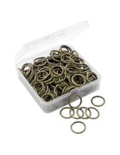 100 Anillas Abiertas 18mm Bronce Auvoau para Joyería DIY