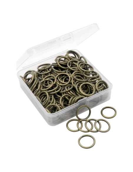 100 Anillas Abiertas 18mm Bronce Auvoau para Joyería DIY