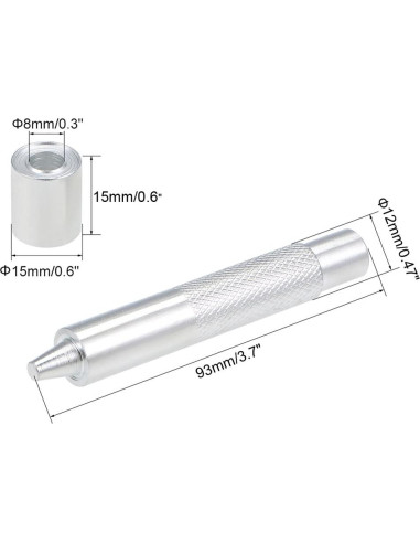 Herramienta de Troquel de Ojal uxcell 8mm para Manualidades