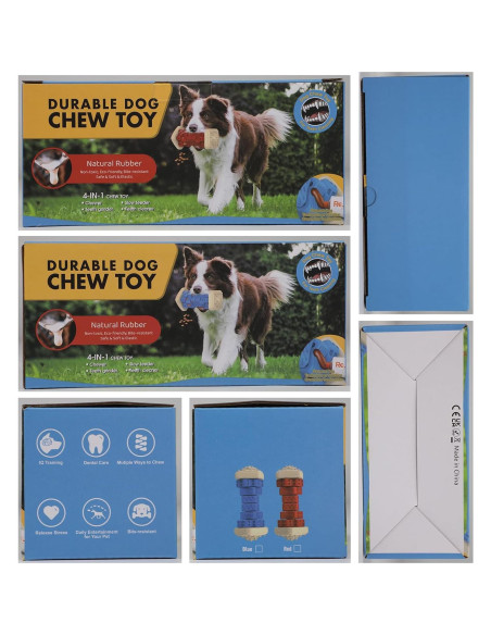 Juguete Indestructible para Perros PcEoTllar - Puzzle de Goma Azul Juguete Indestructible para Perros PcEoTllar - Puzzle de Goma Azul