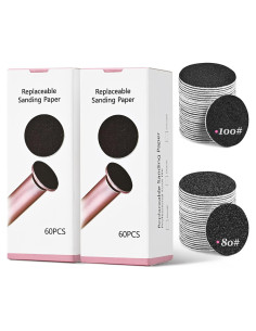 120 Discos de Papel de Lija MIYOKO para Lima Eléctrica 80/100 Grano