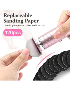 120 Discos de Papel de Lija MIYOKO para Lima Eléctrica 80/100 Grano 2