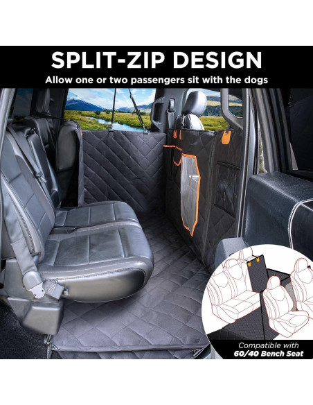 Cubierta de Asiento para Perros ITNAST XL Impermeable Negro