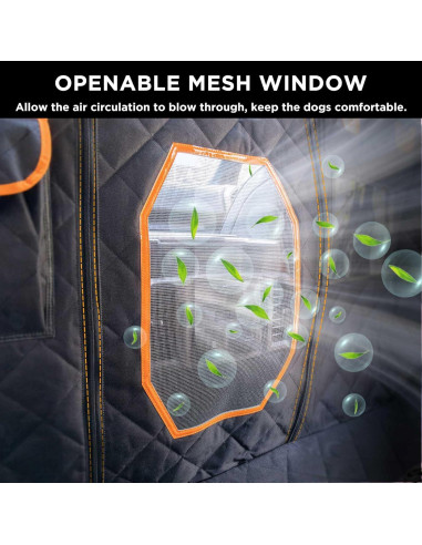 Cubierta de Asiento para Perros ITNAST XL Impermeable Negro