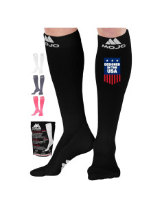 Calcetines de Compresión Mojo 20-30mmHg Negro Pequeño