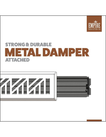 Registro de Piso de Acero Tiara Handicrafts 5.08x25.4cm Negro