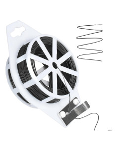 Alambre Floral Tenn Well 100m 22 Calibres Negro con Cortador