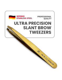 Pinzas de Precisión Beauty Power Inclinadas Acero Inoxidable