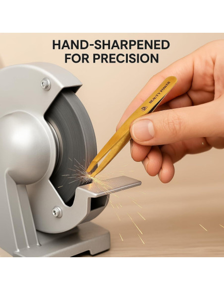 Pinzas de Precisión Beauty Power Inclinadas Acero Inoxidable