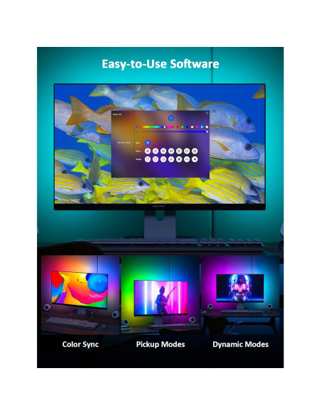 Retroiluminación LED para Monitor 24" Eastfine DX23014-PC-24