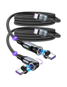 Cable de Carga Magnético A.S Gen3 USB C 240W 2Pack 1m 1.83m