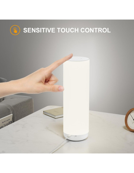 Lámpara de Mesa LED Semlos 30 cm con Control Remoto y Táctil