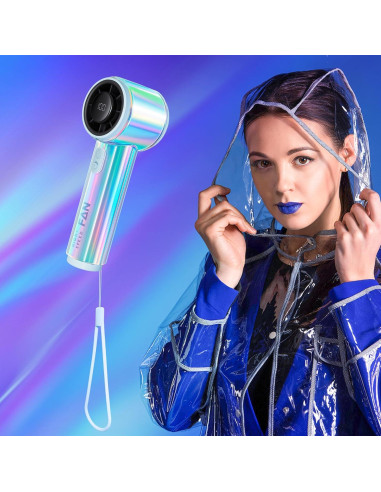 Ventilador Portátil de Mano ByNaRIX C08 Turbo 14000 RPM Azul