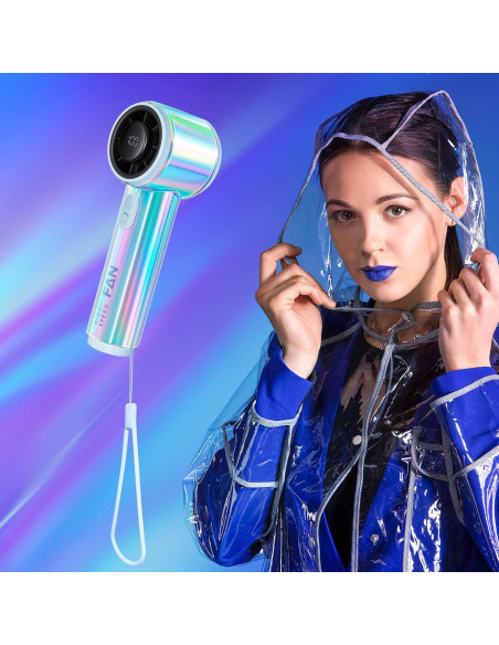 Ventilador Portátil de Mano ByNaRIX C08 Turbo 14000 RPM Azul