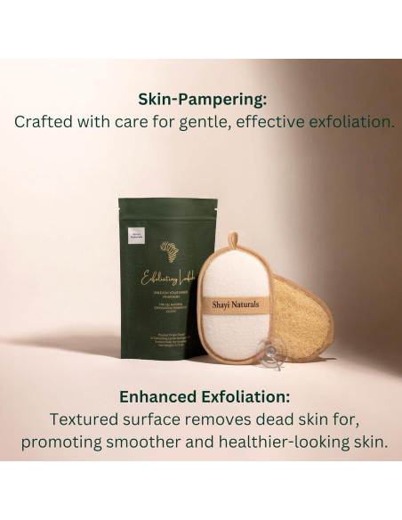 Esponja de Lufa Natural Shayi - Exfoliante Facial y Corporal (2 Pzas) Esponja de Lufa Natural Shayi - Exfoliante Facial y Corporal (2 Pzas)