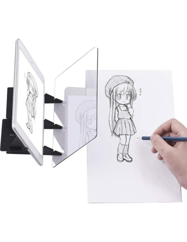 Tablero de Dibujo Óptico ITODA 26x19 cm con Soporte Ajustable