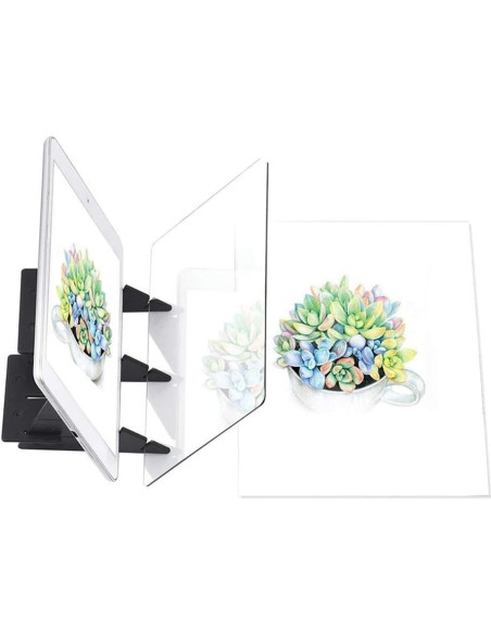 Tablero de Dibujo Óptico ITODA 26x19 cm con Soporte Ajustable Tablero de Dibujo Óptico ITODA 26x19 cm con Soporte Ajustable