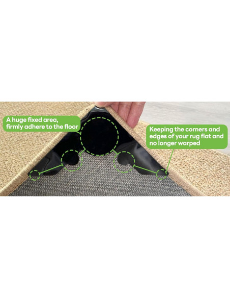 Agarradores Antideslizantes Tikfoam para Alfombras - 8 Pcs