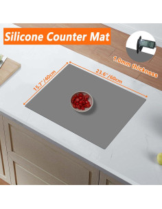 Alfombrilla de Silicona Ultibe 60x40cm Resistente al Calor 2Pack 2