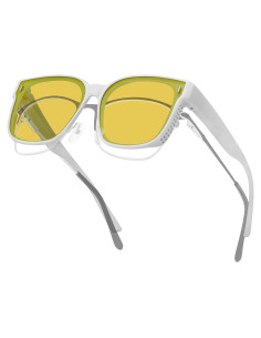 Gafas de Visión Nocturna CARFIA HD Amarillo para Conducir