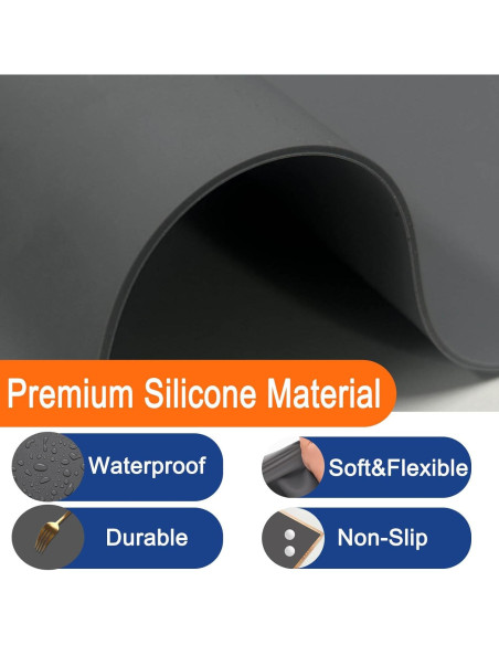 Alfombrilla de Silicona Ultibe 60x40cm Resistente al Calor 2Pack