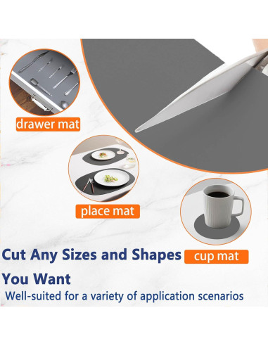 Alfombrilla de Silicona Ultibe 60x40cm Resistente al Calor 2Pack