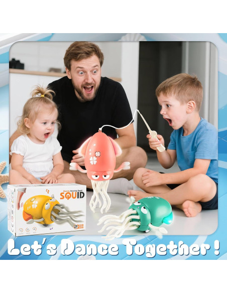 Juguete Interactivo de Pulpo Eléctrico Blf Fun Rosa