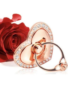 Soporte de Anillo para Teléfono TOPWOOZU Oro Rosa 360 2