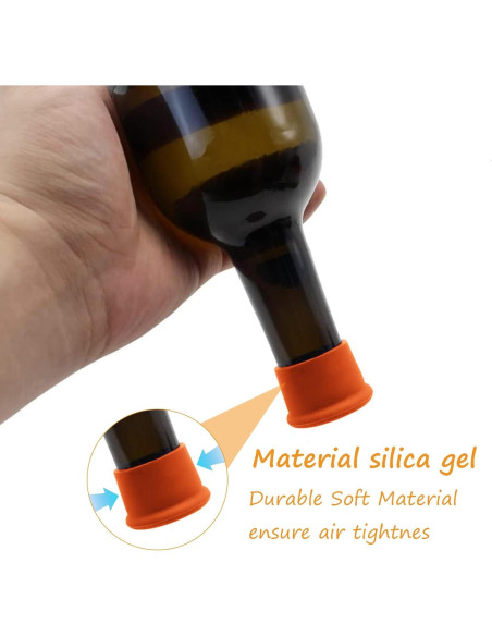 12 Tapones de Silicona para Vino DXMWWTP - 6 Colores 12 Tapones de Silicona para Vino DXMWWTP - 6 Colores
