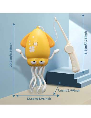 Juguete Interactivo de Pulpo Eléctrico Blf Fun Rosa