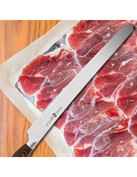 Cuchillo de Rebanar TUO 35.56 cm Acero Inoxidable Pakkawood