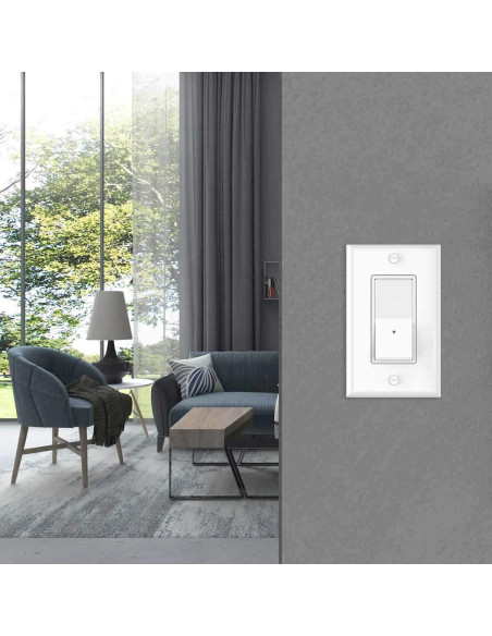 Paquete de 10 Interruptores de Pared SOZULAMP 3 Vías con Luz Nocturna LED 15Amp