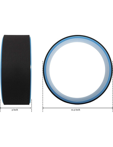Rueda de Yoga Fitvids - Soporte para Estiramiento Azul 30 cm