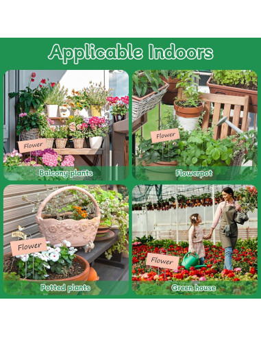 Etiquetas de Jardín WSICSE 50 Piezas Metal Impermeables 26.9 cm