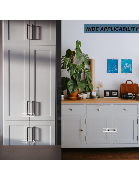 Cerraduras de Gabinete Deslizantes XHL-Oumin para Bebés - 4 Piezas