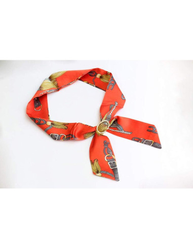 Clip de Bufanda Ovalado Vpang en Aleación - Color Oro