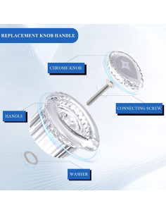 Mango de Ducha RYUTAIN Compatible Moen 100710 Cristal 2