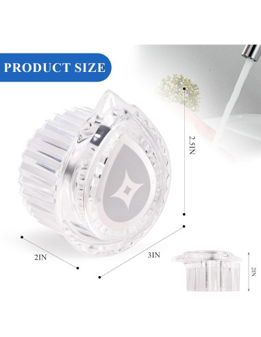 Mango de Ducha RYUTAIN Compatible Moen 100710 Cristal