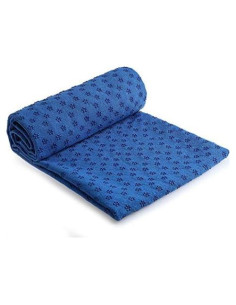 Toalla de Yoga IBL Azul Antideslizante 61x183 cm Microfibra